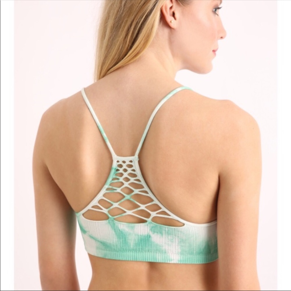 🧡 FREE PEOPLE seamless tye dye bella sports bra